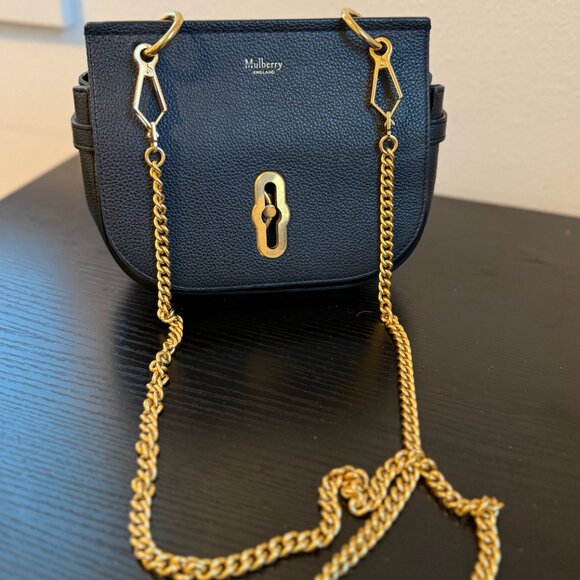 Mulberry Small Amberley Satchel (black) - Picture 2 of 3